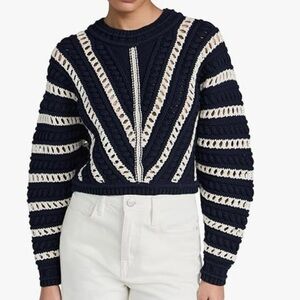 BA&SH Gardy Crocheted Sweater